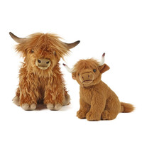 Jouets en peluche d'animaux simulés de haute qualité, design personnalisé, nouveau modèle, vache