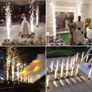 US Stock Indoor Outdoor Wunder kerze 600w Cold Spark Feuerwerk Maschinen für Hochzeits feier