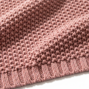 Coperte per Neonati in <span class=keywords><strong>Cotone</strong></span> Lavorato a Maglia di Alta Qualità, Traspiranti, Personalizzabili con Ricamo, Coperta Avvolgente per Lettino - Product Image 5