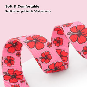 Colliers de chien OEM et ODM avec logo personnalisé Sangle souple en polyester durable avec motif imprimé Décoration de ruban de style classique réglable - Product Image 3