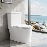 ZOGII CE UPC Vente en gros Ensemble WC monobloc en céramique moderne à double chasse et siphon en S pour villas et hôtels