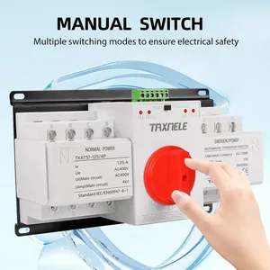 ATS 4P 63A 125A điện kép tự động chuyển đổi chuyển đổi ac380v MCB tự động chuyển đổi bộ phận ngắt mạch không bị gián đoạn điện PC loại - Product Image 2