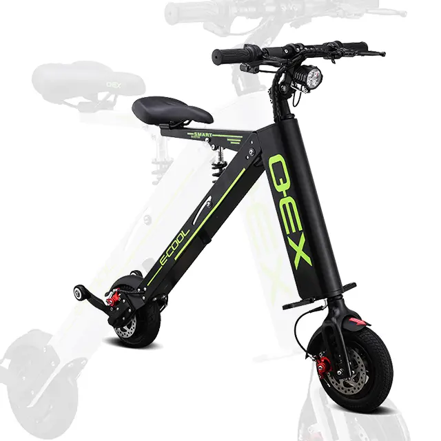 Scooter elétrico adulto leve para condução, 2 rodas dobrável bicicleta condução material de liga de alumínio mini scooter