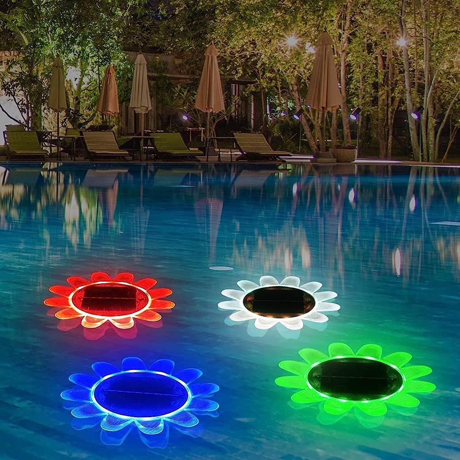 Solar Floating Pool Fountain Lights LED Remote Control Waterproof IP65  Garden Sunflower Shape Outdoor Landscape Yard Patio| Alibaba.com, image size:1500x1500