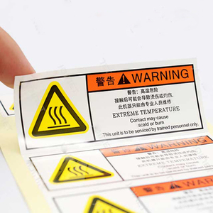 Thiết kế miễn phí tùy chỉnh in ấn nhiệt độ cao kháng chống UV không thấm nước thận trọng nhãn cảnh báo sticker cho sử dụng ngoài trời - Product Image 6