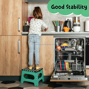 <span class=keywords><strong>Taburete</strong></span> Plegable Ligero de Fábrica con Asa Móvil, <span class=keywords><strong>Taburete</strong></span> Plegable de 9 Pulgadas con Estructura de Bloqueo para Niños y Adultos - Product Image 6