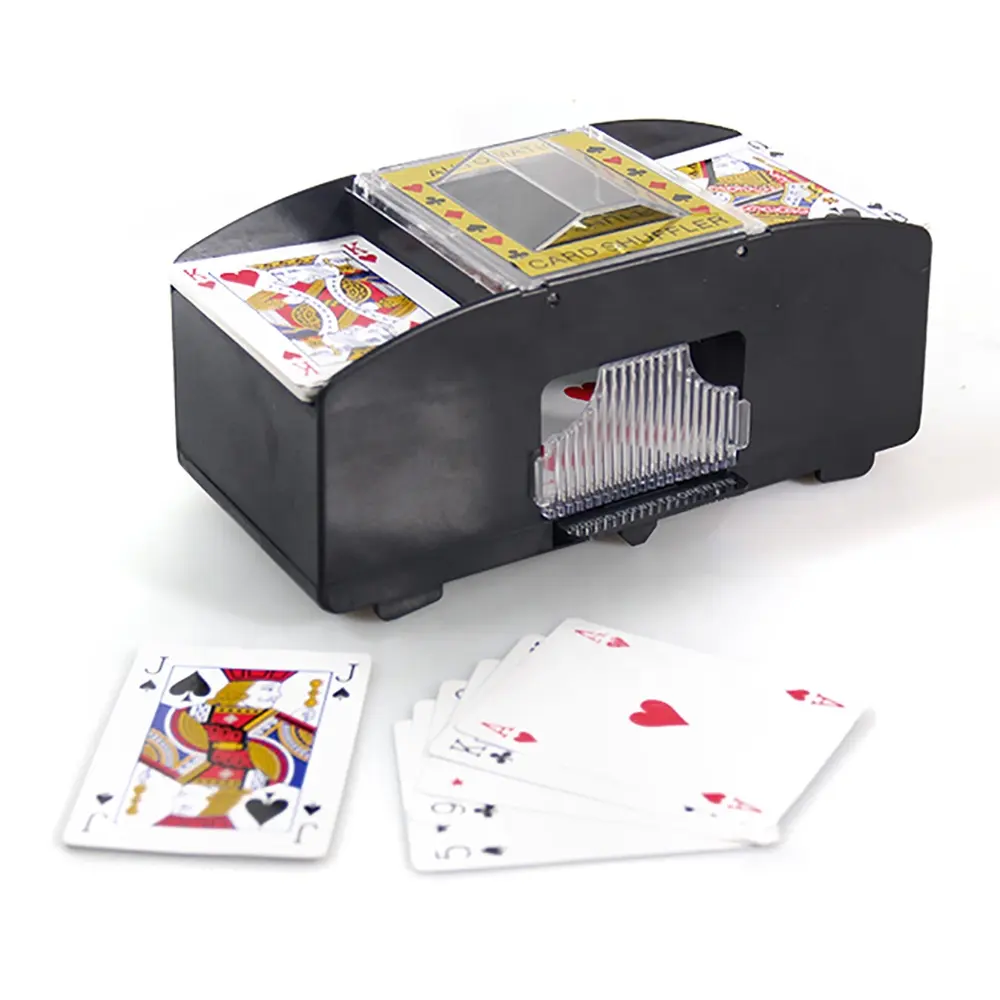 EASTOMMY ET-103601 2 Deck 4 Deck or 6 Deck Battery Operated Automatic Casino Game Card Shuffler for Poker Blackjack