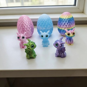 Juego de Huevos de Dragón Pequeños Impresos en 3D, Multicolor, Ecológicos, Antiestrés, Juguetes de Vidrio para Niños, Éxito de Ventas Transfronterizo - Product Image 2