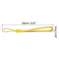 Cordon de cou coloré en corde de pin tressée pour téléphone portable, avec porte-clés, porte-clé USB, porte-badge et accessoires électroniques