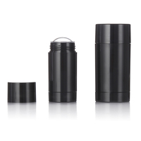 Tube de déodorant en plastique personnalisé de 30g, matériau AS, bâton de déodorant rond, tube de baume à lèvres, contenant de déodorant