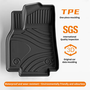 Muchkey Tapis TPE pour 2015 2016 2017 2018 <span class=keywords><strong>2019</strong></span> 2020 Ford <span class=keywords><strong>Mustang</strong></span> <span class=keywords><strong>Accessoires</strong></span> de voiture Tapis de sol spécial imperméable tout temps pour voiture - Product Image 2