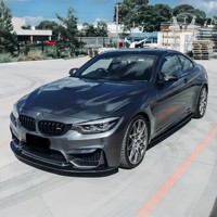 Lèvre de pare-chocs avant en fibre de carbone véritable de style GT4 de haute qualité, séparateur avant inférieur pour BMW M3 F80 M4 F82