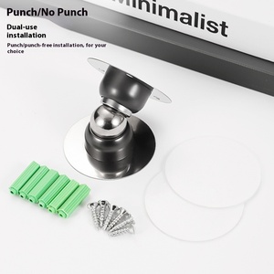 <span class=keywords><strong>Mini</strong></span> Tope de puerta de acero inoxidable ultracorto, sin perforaciones, fuerte succión de pared magnética, silencioso, anticolisión, pared corta silenciosa - Product Image 3