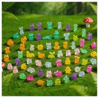 Großpackung Niedliche Cartoon-Mikrolandschaft Garten 3D Leuchtende Figuren Harz-Tierminiaturen Skulptur Figuren Überraschungstüte Kinderspielzeug