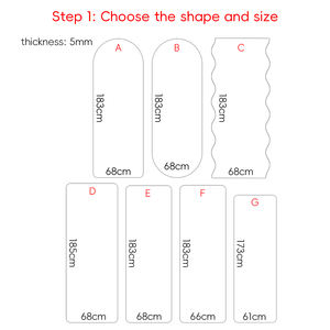 Tapis de yoga personnalisé avec logo imprimé en couleur, antidérapant, absorbant les chocs, en forme d'arche, en PU et caoutchouc naturel, pour femmes, pour la maison et la salle de sport - Product Image 5