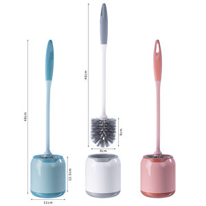 Liushun Da Langlebiger PP+PET Toilettenbürstenhalter mit Langem Griff Platzsparend für das Badezimmer Tropffreie Reinigungsbürste - Product Image 2