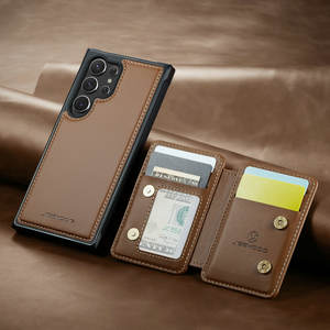 JEEHOOD Housse à rabat détachable Portefeuille magnétique en cuir pour Samsung pour Galaxy S24 S23 S22 S21 <span class=keywords><strong>S20</strong></span> S23 FE pour Samsung S24 Ult - Product Image 2