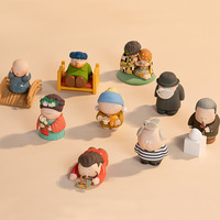 Caja Sorpresa de Figuras de PVC de Gran Artista del Museo, Adorno de Escritorio y Coche de Van Gogh, Regalo de Cumpleaños y San Valentín, Colección a Granel