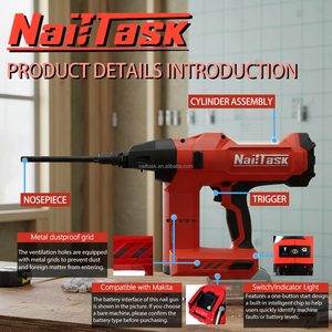 Cloueuse à isolation sans balais 20V au lithium-ion NailTask DCCN120IP 120J de qualité industrielle - Product Image 2