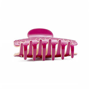 CANYUAN benzersiz tasarım 7.5cm Hollow çiçek asetat saç pençeleri kişiselleştirilmiş özel bayanlar çiçek pençe klip toptan - Product Image 6