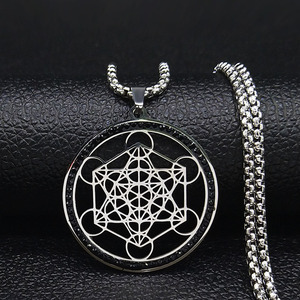 Collar con Colgante de Protección de los Siete Arcángeles de Acero Inoxidable para Hombre, Joya Cristiana con Pentagrama de Salomón para la Suerte y la Sanación - Product Image 3