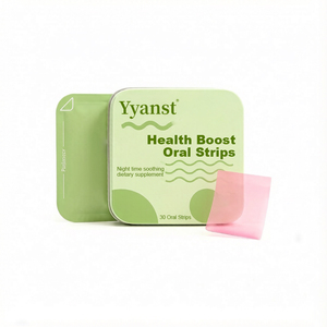 Overnight Calming Health Boost Oral Strips 30pcs Gentle Natural Fast Dissolve Thin <b>Film</b> Night Time Relax Supplement For Adults - Product Image 1