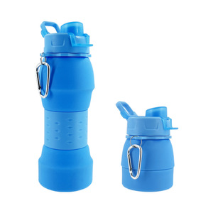 Bouteille d'eau en silicone pliable légère, sans BPA, pour le sport, la gym, les voyages, les enfants, portable, pour l'extérieur - Product Image 4
