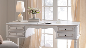 Escritorio de Computadora Moderno de Madera Blanco Rústico Coco <span class=keywords><strong>Madame</strong></span> MYHOME 2025, Resistente para Uso en Oficina en Casa - Product Image 5