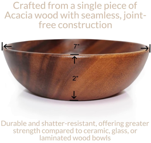 गर्म बिक्री की गुणवत्ता वाले देहाती हस्तनिर्मित किचनवेयर लकड़ी के सलाद कटोरे भोजन के लिए लकड़ी के सलाद कटोरे - Product Image 2