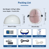 Casque de luminothérapie infrarouge proche (NIR) 810 nm pour le traitement des maladies cérébrales : soulagement de la migraine, Parkinson, Alzheimer, démence