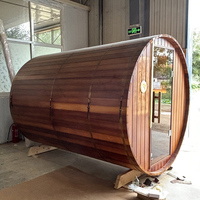 Bangku Sauna Uap Listrik Triunity Compact Solid Wood 6KW Ramah Lingkungan Modern Zen untuk Villa-2-Orang Dapat Disesuaikan