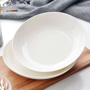 Vente en gros d'assiette à dîner blanche en céramique de porcelaine écologique maison de luxe hôtel restaurant de qualité alimentaire va au lave-vaisselle personnalisé - Product Image 1