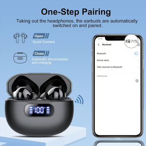 Écouteurs sans fil stéréo avec affichage LED, ajustement confortable, casque TWS intra-auriculaire pour <span class=keywords><strong>iPhone</strong></span> Android, produits tendance 2026, nouveauté - Product Image 2