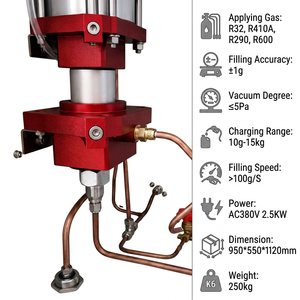 Machine de charge automatique de réfrigérant pour la ligne d'assemblage de réfrigérateurs et de climatiseurs R290 R600a - Product Image 5