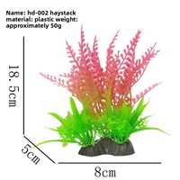 Plantes aquatiques artificielles, décoration d'aquarium, simulation d'algues pour terrarium de tortues, vente en gros