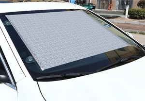 Pare-soleil de pare-brise de <span class=keywords><strong>voiture</strong></span> en maille PE avec ventouses Réduction de la chaleur du bloc UV-pour vitres avant et latérales - Product Image 3