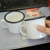 Tasse en émail personnalisée pour café et lait, cadeau de sublimation, logo personnalisé, 8oz, 6 oz, 11 oz, 12 oz, 16 oz