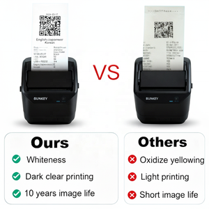 กระดาษความร้อนพรีเมียมขนาด 57x40 มม. สำหรับเครื่องบันทึกเงินสดและเครื่องพิมพ์<span class=keywords><strong>บัตร</strong></span>เครดิต - Product Image 4