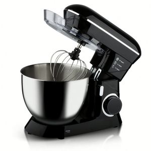Robot pâtissier 3-en-1 1400W avec bol en acier inoxydable 8L, 6 vitesses, contrôle pulsé, protection anti-éclaboussures, efficacité énergétique A+ - Product Image 4