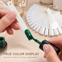 Présentoir de couleurs de vernis à ongles pour comptoir de salon, pliable et peu encombrant, avec trou de suspension pour consultation des couleurs client