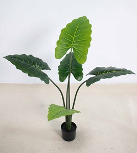 <span class=keywords><strong>Alocasia</strong></span> Artificial <span class=keywords><strong>de</strong></span> Tallo Grueso y Resistente en Maceta <span class=keywords><strong>de</strong></span> Plástico, <span class=keywords><strong>de</strong></span> Múltiples Tamaños, para Decoración Interior, Planta Verde Tropical <span class=keywords><strong>de</strong></span> Bajo Mantenimiento - Product Image 3