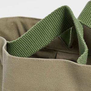 Bolsa de Mano Personalizable de Lona de Algodón Ecológica, Abierta, Portátil, Bordada, para Viajes, Compras, Todas las Temporadas - Product Image 3