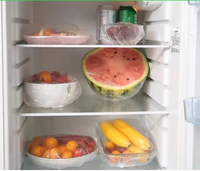 Film alimentaire brillant jetable en PE avec ouverture élastique, épaissi, pour la restauration, la cuisine, le réfrigérateur, la conservation des aliments à la maison