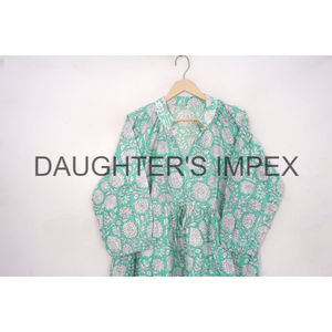 Conjunto de Verano con Estampado Floral Indio, Estilo Boho, de Algodón Puro, Elegante y Natural, Ideal para Uso Diario - Product Image 6