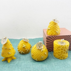 Cire d'abeille naturelle en nid d'abeille et décorations d'abeilles, <span class=keywords><strong>bougies</strong></span> <span class=keywords><strong>artisanales</strong></span> en cire - Product Image 1