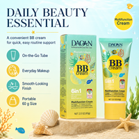Crème BB 6-en-1 DAQAN, collagène minéral, acide hyaluronique, SPF 15, base de maquillage hydratante imperméable pour tous types de peau, vente en gros