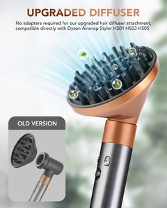 Diffuseur amélioré pour <span class=keywords><strong>Dyson</strong></span> <span class=keywords><strong>Airwrap</strong></span> Styler HS01 HS05 HS08, accessoire diffuseur pour sèche-cheveux - Product Image 2