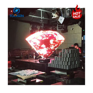 Высокая яркость алмазной формы светодиодный экран бар торговый центр горячий светодиодный экран, креативный настроенный в различных Szes светодиодный дисплей - Product Image 5