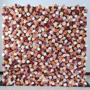 J97 nuevo <span class=keywords><strong>precio</strong></span> barato 3D Floral pared de fondo boda decoración tela flor pared vidrio tela flor pared telón de fondo para la venta - Product Image 3