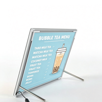 Boîte à lumière LED 3D stéréo en alliage d'aluminium avec 2000 lumens pour les menus des cafés et des restaurants